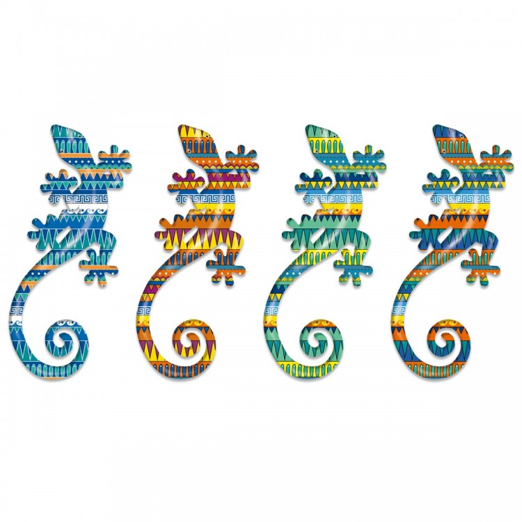 Adorno pared lagarto 4 dif.