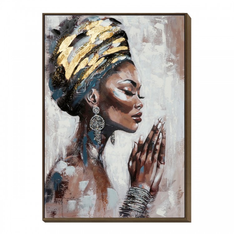 Cuadro mujer africana 70x100cm