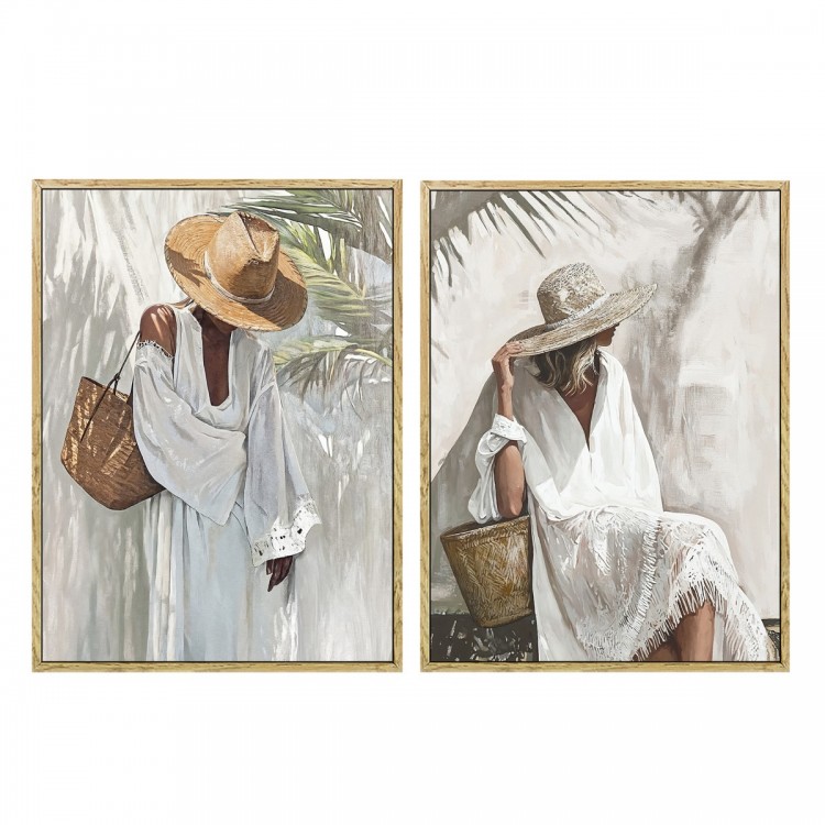 Cuadro mujer 30x40cm 2 dif.