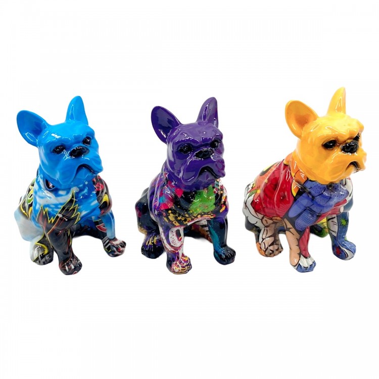 Perro bulldog gra. 3 dif.