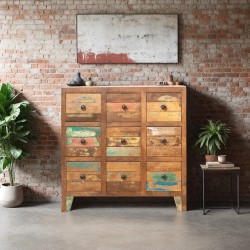 Mueble auxiliar 9 cajones 80x30cm