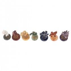 Piedra chakra piedras preciosas 7 dif.