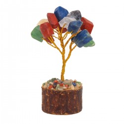 Arbol chakra piedras preciosas mini