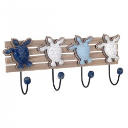 Percha tortugas 4 pomos