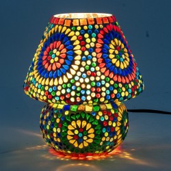 Lampara seta med.mosaico