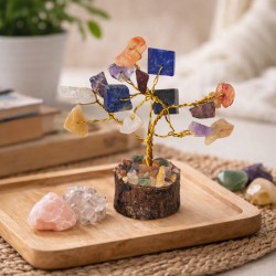 Arbol chakra piedras preciosas mini