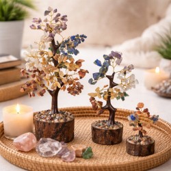 Arbol chakra piedras preciosas mini