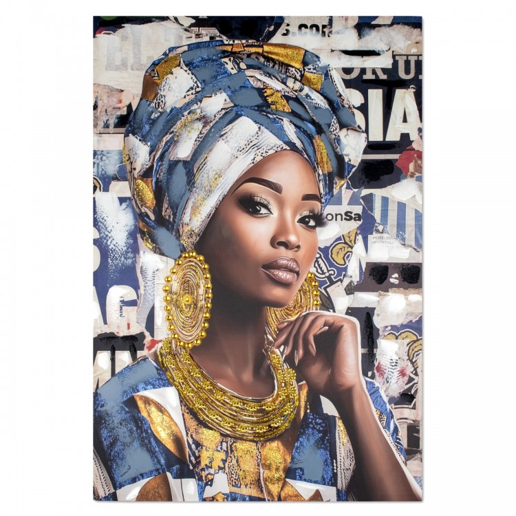 Cuadro mujer africana 80x120cm