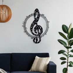 Adorno pared clave de sol