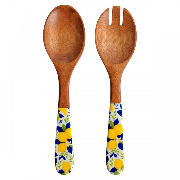 Set cuchara y tenedor limones