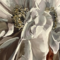 Cuadro mujer flores