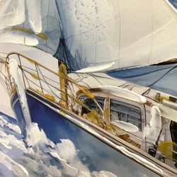 Cuadro barco 70x100cm