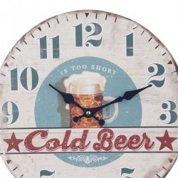 Reloj pared cerveza 34cm
